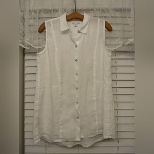 J Jill Sleeveless Linen Blouse SP